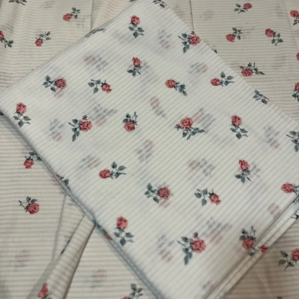 2 Vintage Shabby Chic Flat Sheets